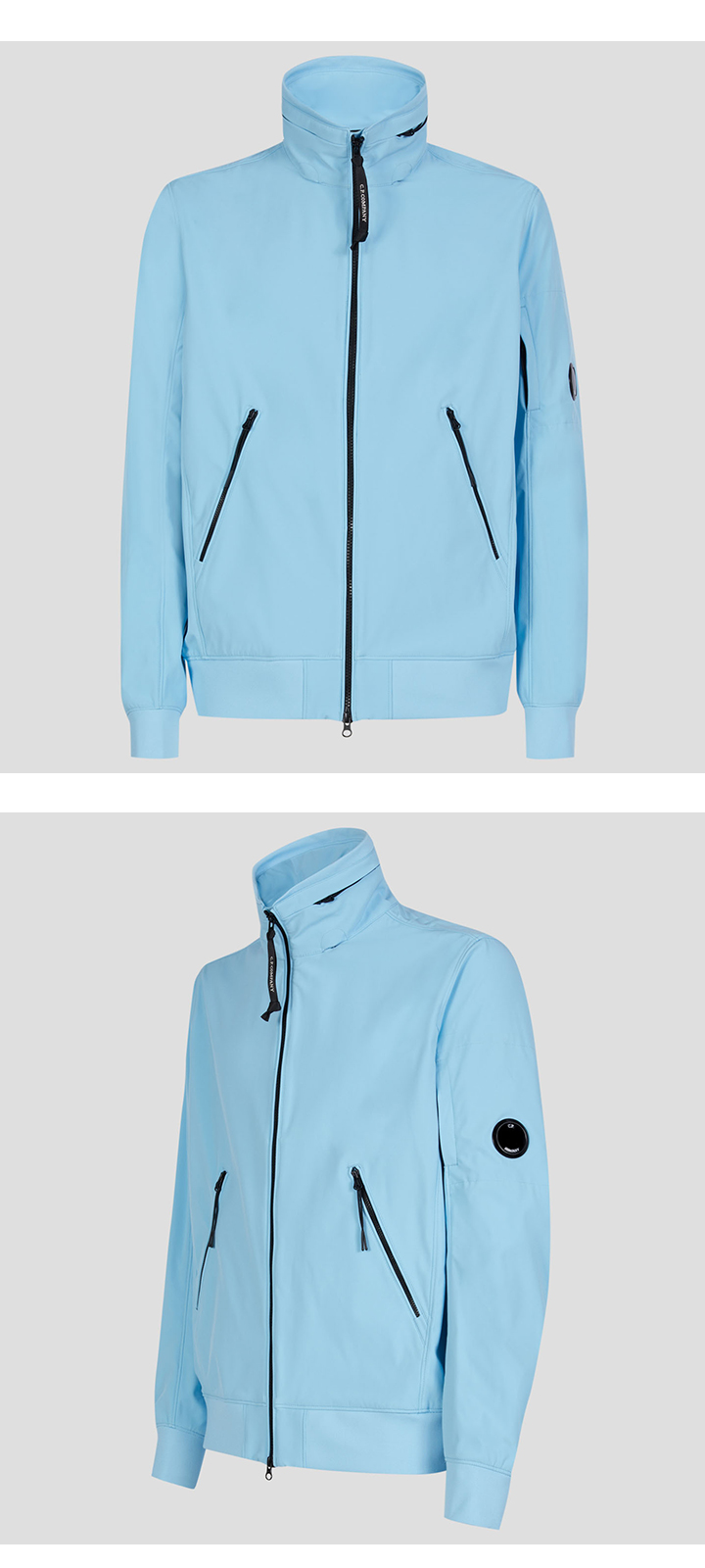 CP COMPANY [시피컴퍼니] 12CMOW093A 005968A 832 렌즈와펜 소프트쉘 자켓 스카이블루 남성 자켓 / TJ